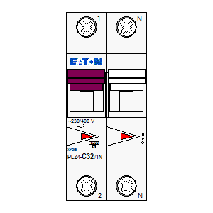 Symbol: eaton - PLZ4-C32-1N