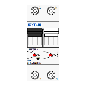 Symbol: eaton - PLZ4-C40-1N
