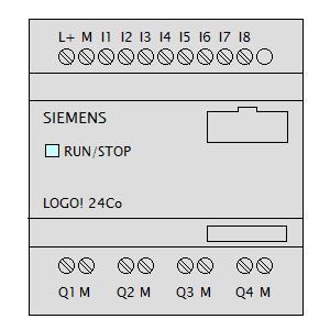 Symbol: plc - Siemens LOGO 24Co