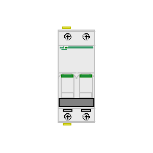 Symbol: wyłączniki automatyczne - Wyłącznik automatyczny 2p - Acti9