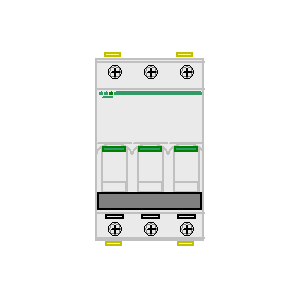 Symbol: wyłączniki automatyczne - Wyłącznik 3p - Acti9