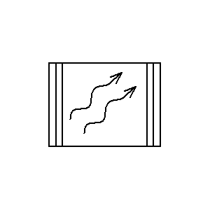 Symbol: wytwarzanie i konwersja energii - radioizotopowe źródło ciepła