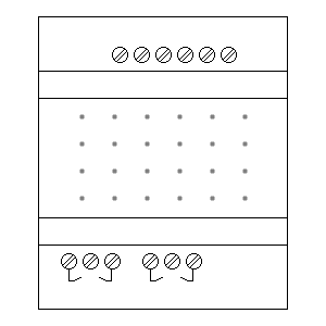 Symbol: schneider - Schneider SR3 XT101B