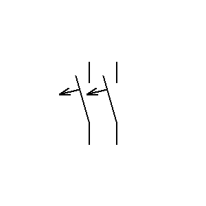 Symbol: wyłączniki (old) - Wyłącznik automatyczny 2P
