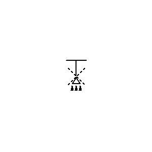 Symbol: oprawy oświetleniowe - Lampa ścienna z czujnikiem ruchu LED
