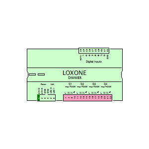 Symbol: loxone - ściemniacz loxone