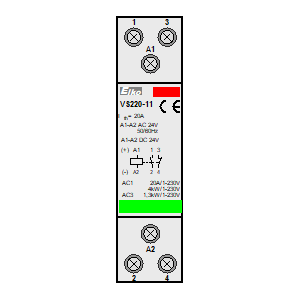 Symbol: styczniki instalacyjne - VS220-11-24V