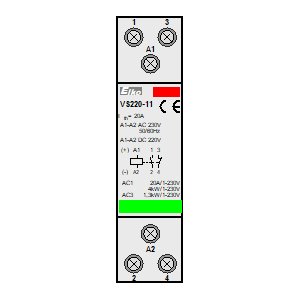 Symbol: styczniki instalacyjne - VS220-11-230V
