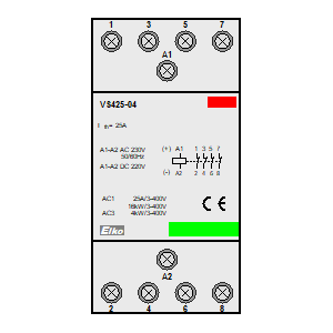 Symbol: styczniki instalacyjne - VS425-04-230V