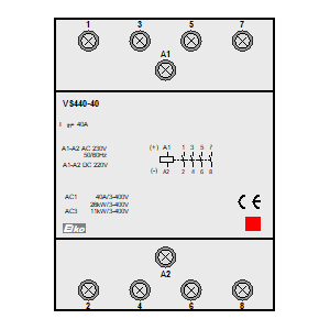 Symbol: styczniki instalacyjne - VS440-40-230V