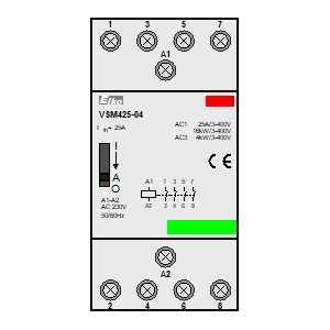 Symbol: styczniki instalacyjne - VSM425-04-230V