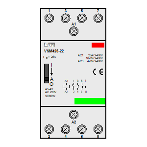 Symbol: styczniki instalacyjne - VSM425-22-230V