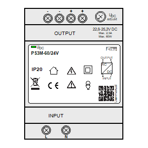 Symbol: styczniki instalacyjne - PS3M-60-24V