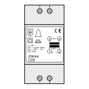 Symbol: styczniki instalacyjne - ZTR-8-8