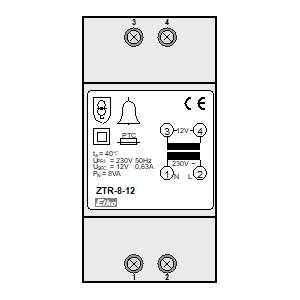 Symbol: styczniki instalacyjne - ZTR-8-12