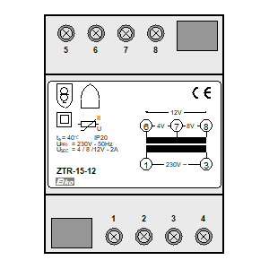 Symbol: styczniki instalacyjne - ZTR-15-12
