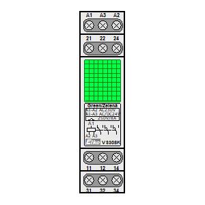 Symbol: przekaźniki pomocnicze - VS308K Zielony
