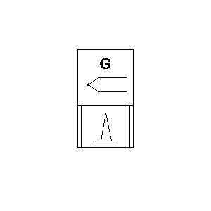 Symbol: generatory - generator termoelektryczny ze spalinowym źródłem ciepła