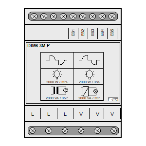 Symbol: ściemniacze i kontrolery oświetlenia - DIM6-3M-P