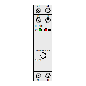 Symbol: termostaty i higrostaty - TER-3E