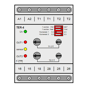 Symbol: termostaty i higrostaty - TER-4