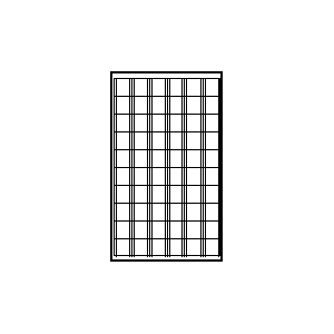 Symbol: źródła i wyświetlacze - panel słoneczny