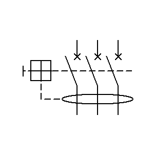Symbol: wyłączniki - wyłącznik 3P