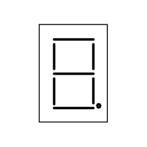 Symbol: źródła i wyświetlacze - Wyświetlacz LED