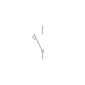 Symbol: wyłączniki nadprądowe - wyłącznik nadprądowy 1P – wariant 4