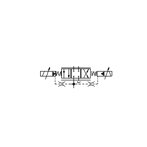Symbol: elektrohydrauliczny zawór proporcjonalny - DWUSTOPNIOWY SERWOZAWÓR Z HYDRAULICZNYM SPRZĘŻENIEM ZWROTNYM