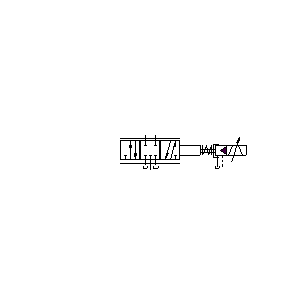 Symbol: elektrohydrauliczny zawór proporcjonalny - DWUSTOPNIOWY SERWOZAWÓR Z MECHANICZNYM SPRZĘŻENIEM ZWROTNYM
