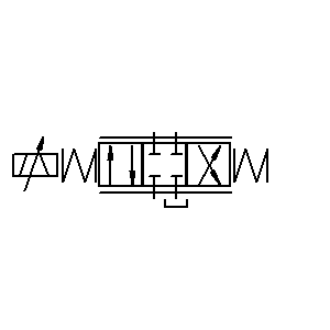 Symbol: elektrohydrauliczny zawór proporcjonalny - JEDNOSTOPNIOWY ZAWÓR PROPORCJONALNY
